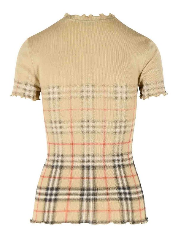 BURBERRY: Strickpullover mit Rundhalsausschnitt online - Rundhalspullover - Beige