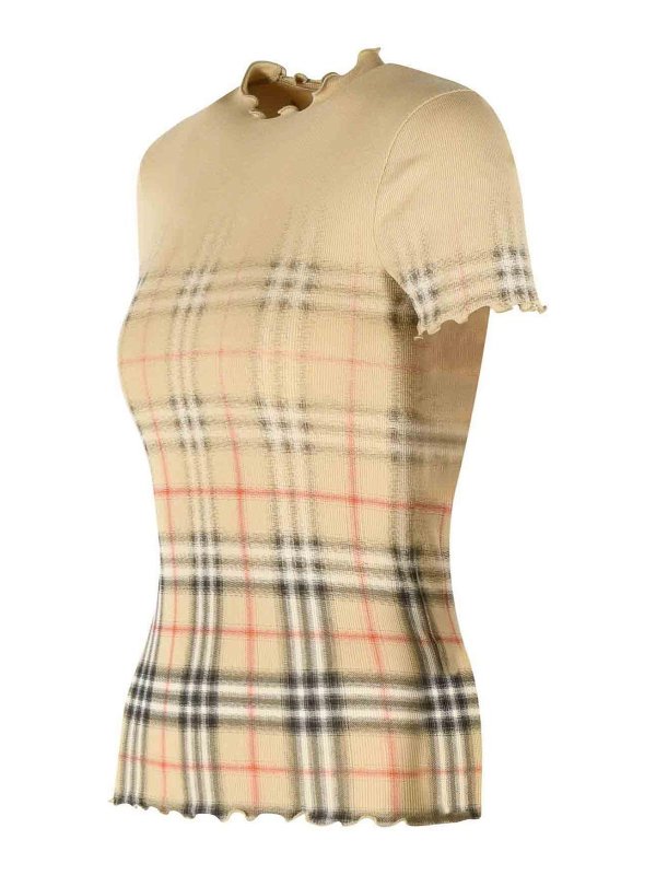 The Best Shops BURBERRY: Strickpullover mit Rundhalsausschnitt - Rundhalspullover - Beige