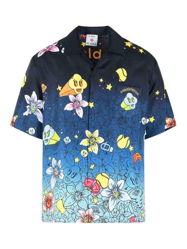 CASABLANCA: シャツ - シャツ - ブルー