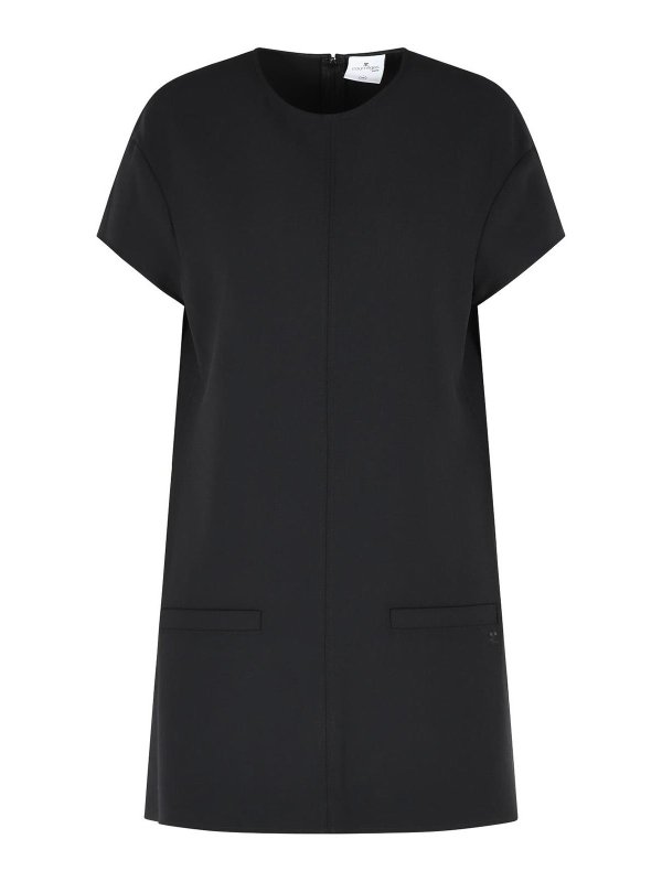Courreges: ニーレングスドレス - 膝丈ドレス - 黒