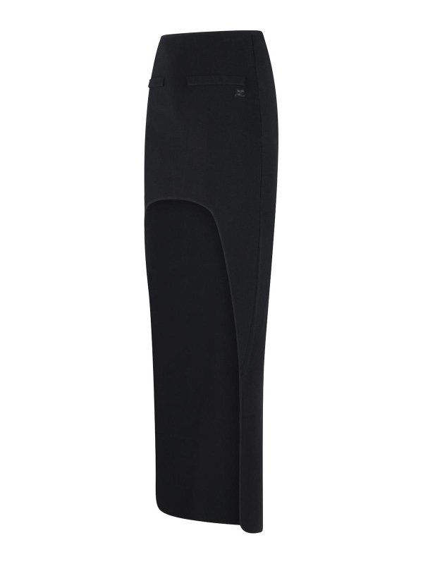 The Best Shops Courreges: Knielange und Midi Röcke - Midirock - Schwarz