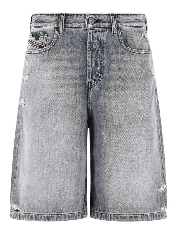 DIESEL: トラウザーショーツ - ショートパンツ - グレー