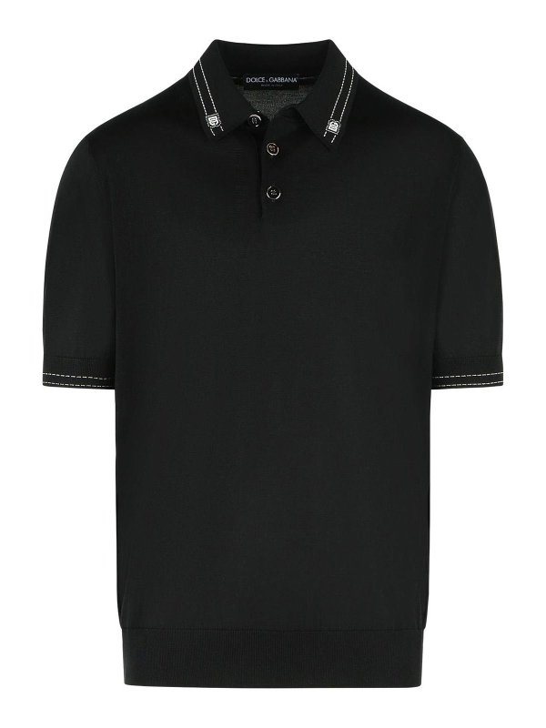 DOLCE & GABBANA: Poloshirts - Poloshirt - Schwarz