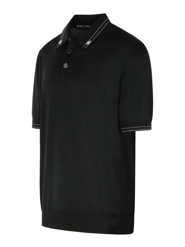The Best Shops DOLCE & GABBANA: Poloshirts - Poloshirt - Schwarz