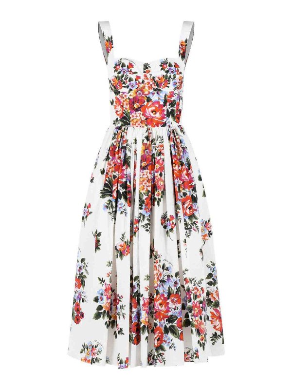 DOLCE & GABBANA: マキシドレス - マキシドレス - 白