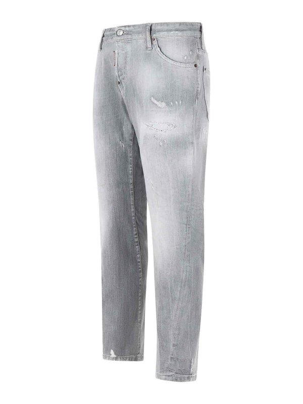 The Best Shops DSQUARED2: Jeans Rectos - Vaqueros Rectos - Gris