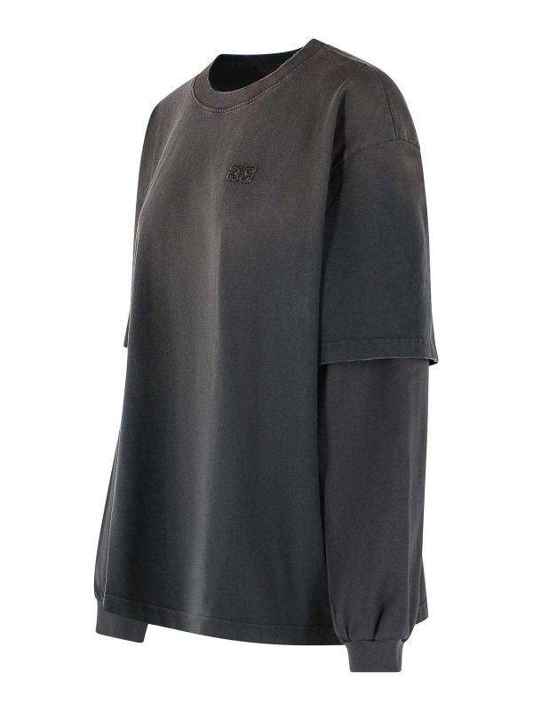 The Best Shops GANNI: T-shirts - T-Shirt - Grau