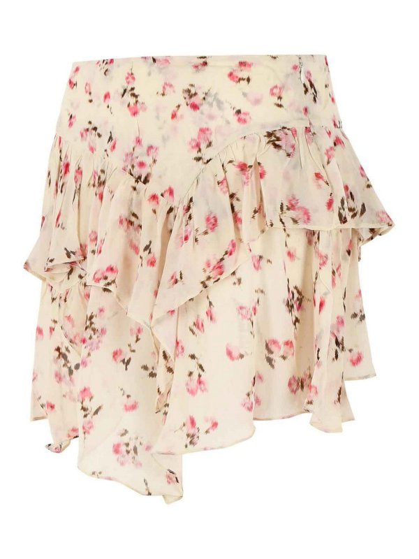 The Best Shops ISABEL MARANT: ニーレングススカート＆ミディ丈 - 膝丈/ミディスカート - ベージュ