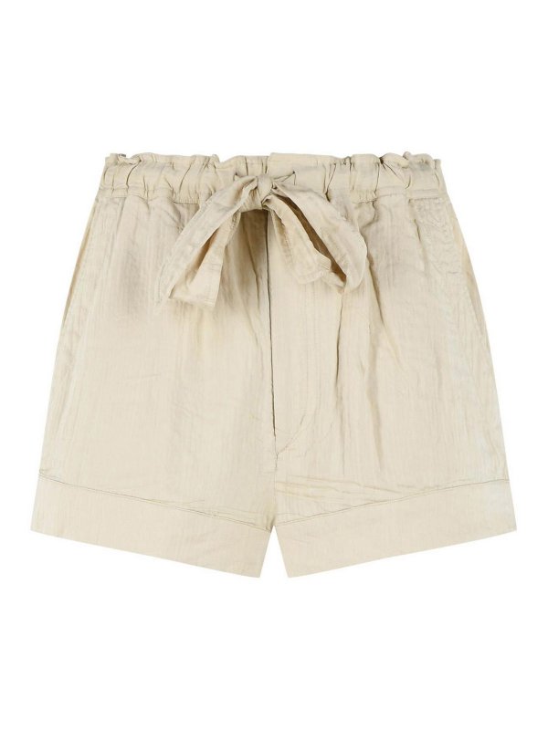 ISABEL MARANT: トラウザーショーツ - ショートパンツ - ベージュ