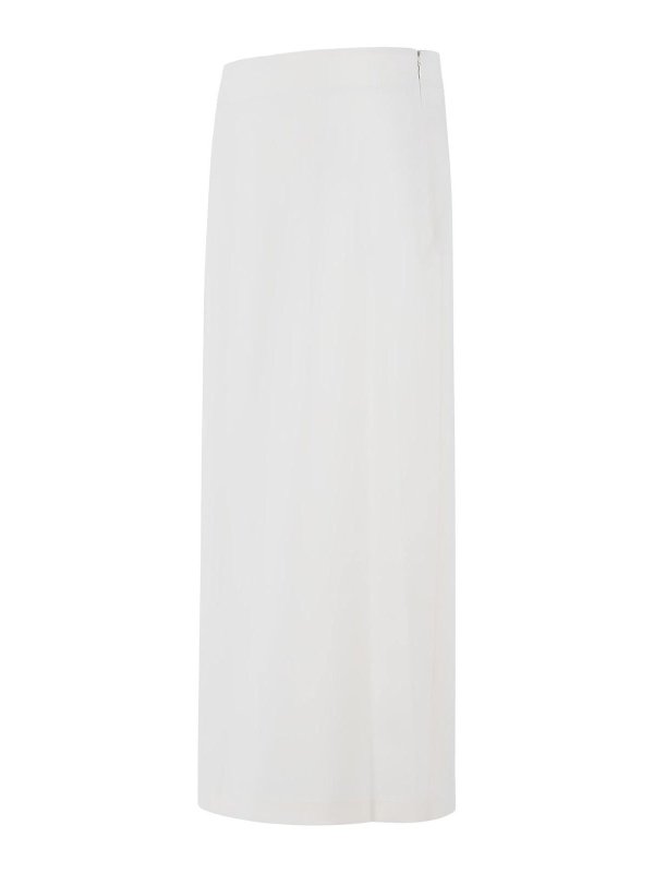 The Best Shops LOULOU STUDIO: Knielange und Midi Röcke - Midirock - Weiß
