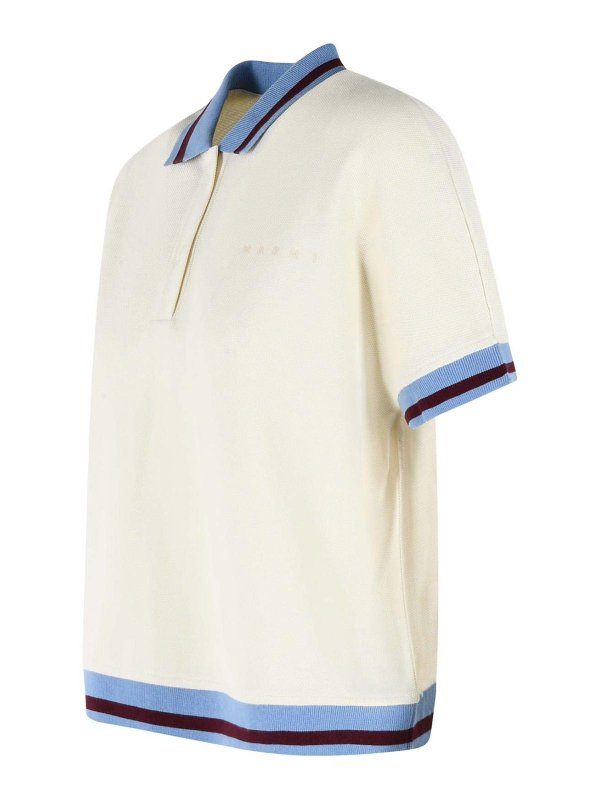 The Best Shops Marni: Poloshirts - Poloshirt - Weiß