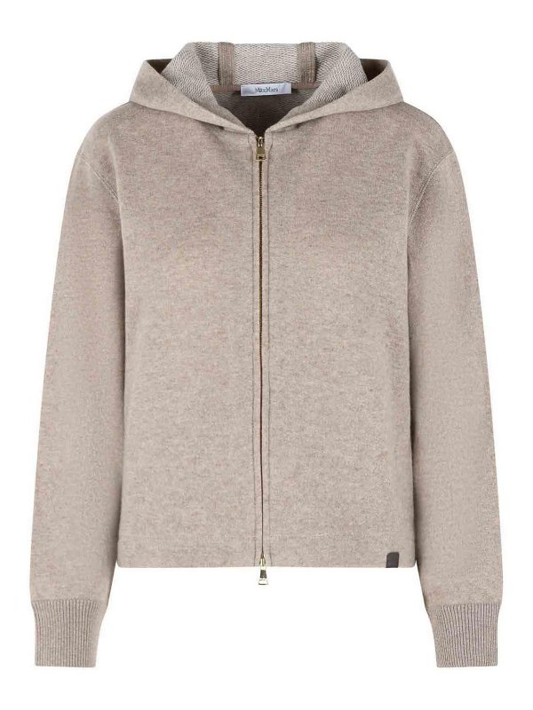 Max Mara: Sudaderas y suéteres - Sudadera - Beis