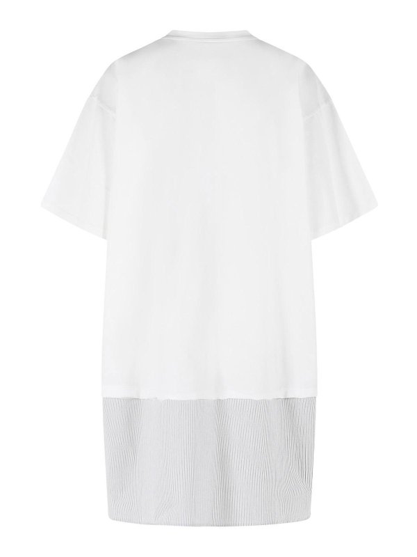 MM6 MAISON MARGIELA: Strickpullover mit Rundhalsausschnitt online - Rundhalspullover - Weiß