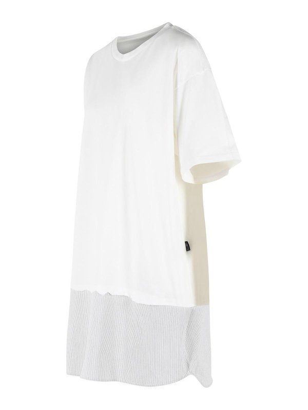 The Best Shops MM6 MAISON MARGIELA: Strickpullover mit Rundhalsausschnitt - Rundhalspullover - Weiß