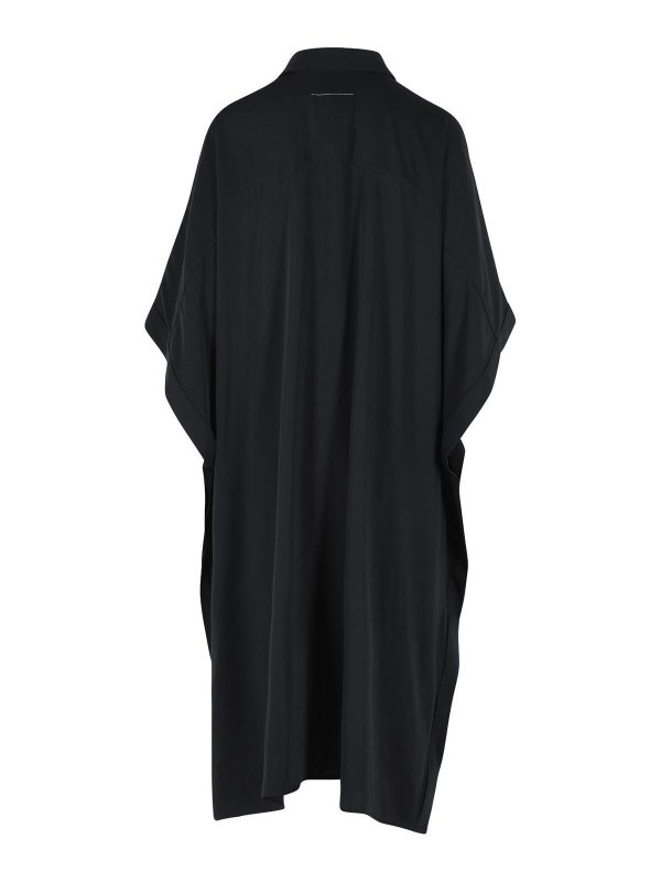 MM6 MAISON MARGIELA: Knielange Kleider online - Knielanges Kleid - Schwarz