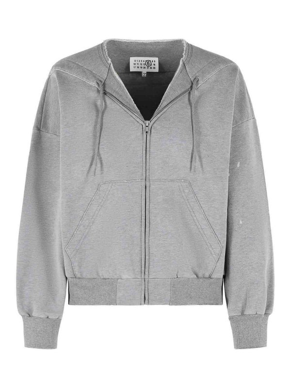 MM6 MAISON MARGIELA: Sweatshirts und Pullover - Sweatshirt - Grau