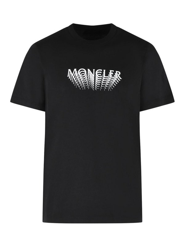 MONCLER: T-shirts - T-Shirt - Schwarz