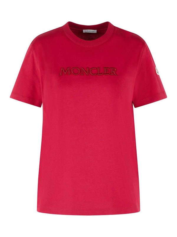 MONCLER: Camisetas - Camiseta - Rojo