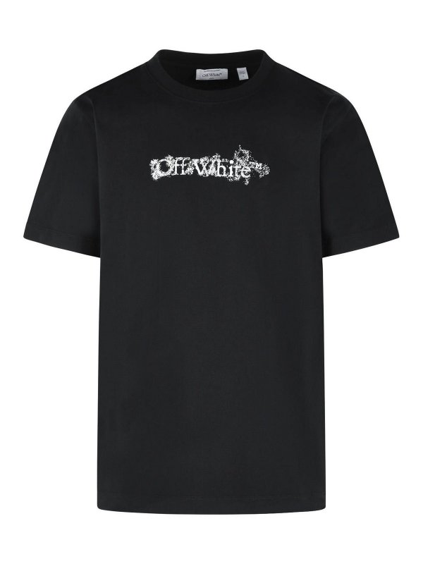 OFF-WHITE: T-shirts - T-Shirt - Schwarz