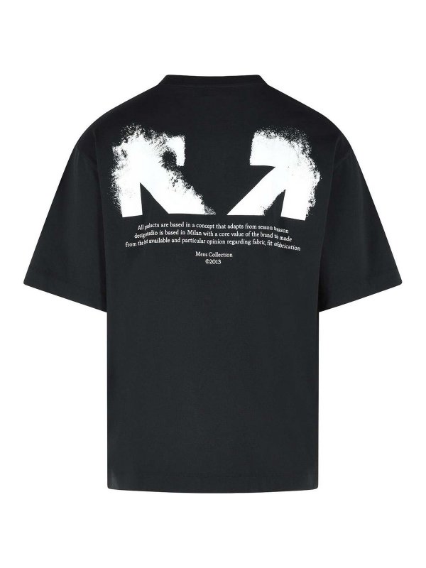 OFF-WHITE: t-shirt online - Maglietta in cotone nero
