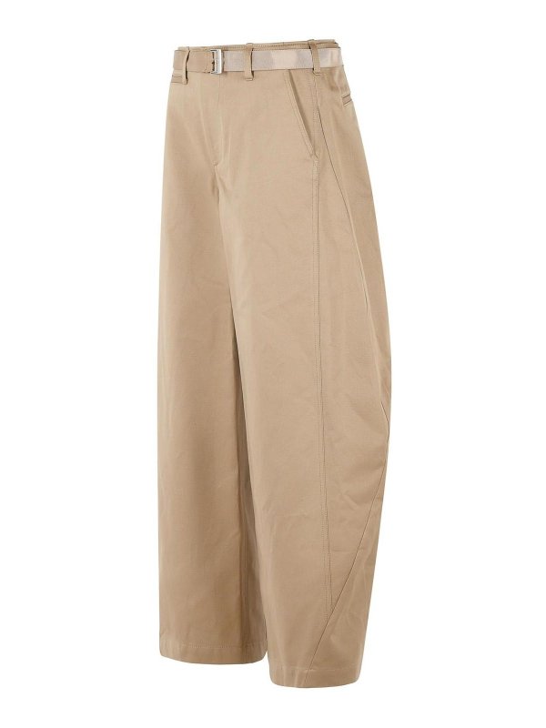 The Best Shops Sacai: カジュアルトラウザー - カジュアルパンツ - ベージュ