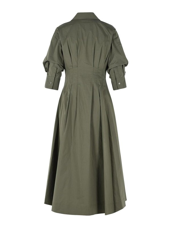 JONATHAN SIMKHAI: ニーレングスドレス online - 膝丈ドレス - 緑