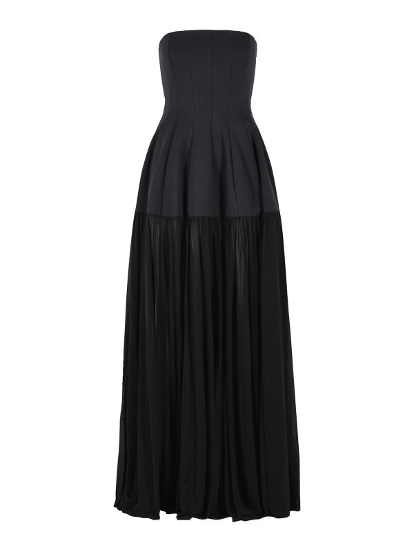 JONATHAN SIMKHAI: ニーレングスドレス - 膝丈ドレス - 黒