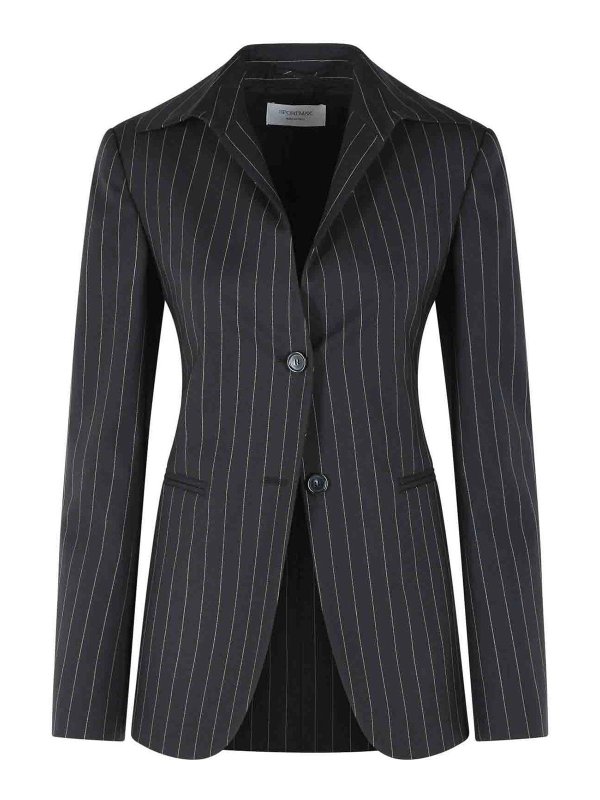 SPORTMAX: ブレザー - ブレザー - 黒