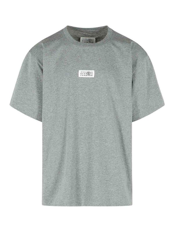 MM6 MAISON MARGIELA: T-shirts - T-Shirt - Grau
