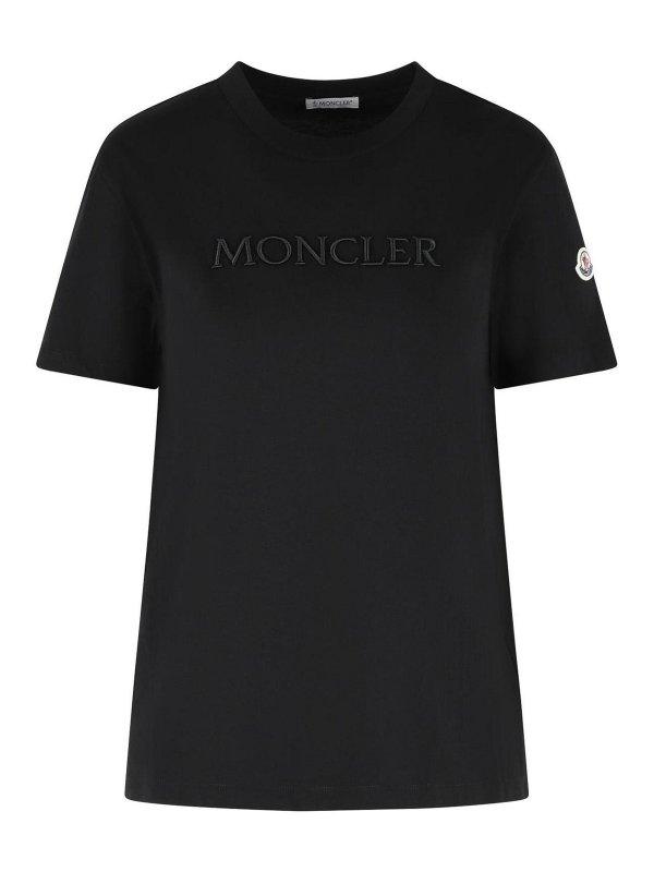 MONCLER: T-shirts - T-Shirt - Schwarz