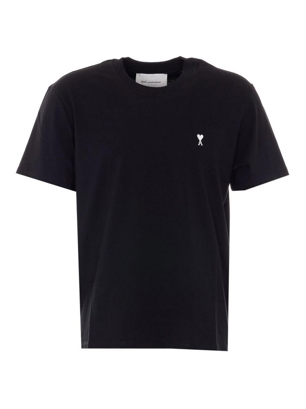 AMI PARIS: T-shirts - T-Shirt - Schwarz