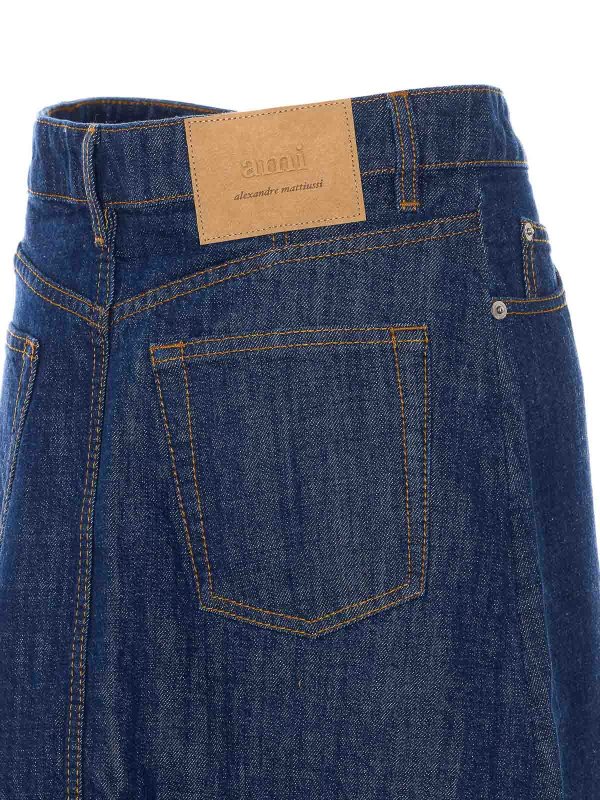 The Best Shops AMI PARIS: Long skirts - Denim Long Skirt