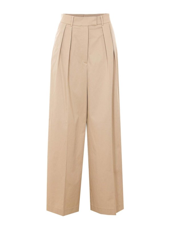 ANINE BING: pantaloni casual - Pantaloni Lou beige