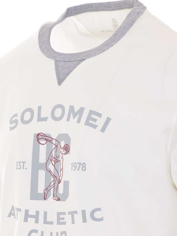 The Best Shops BRUNELLO CUCINELLI: Camisetas - Camiseta - Blanco