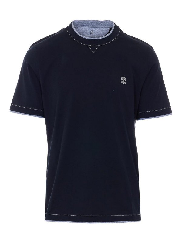 BRUNELLO CUCINELLI: t-shirts - Black T-Shirt