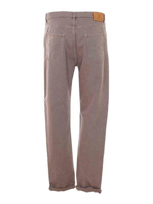 BRUNELLO CUCINELLI: カジュアルトラウザー online - カジュアルパンツ - ブラウン