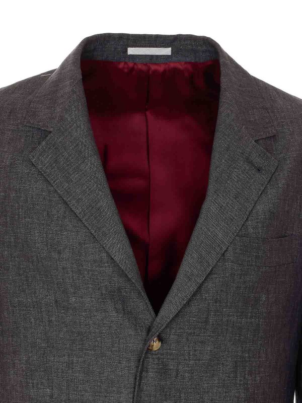 カジュアルスーツ - グレー shop online: BRUNELLO CUCINELLI