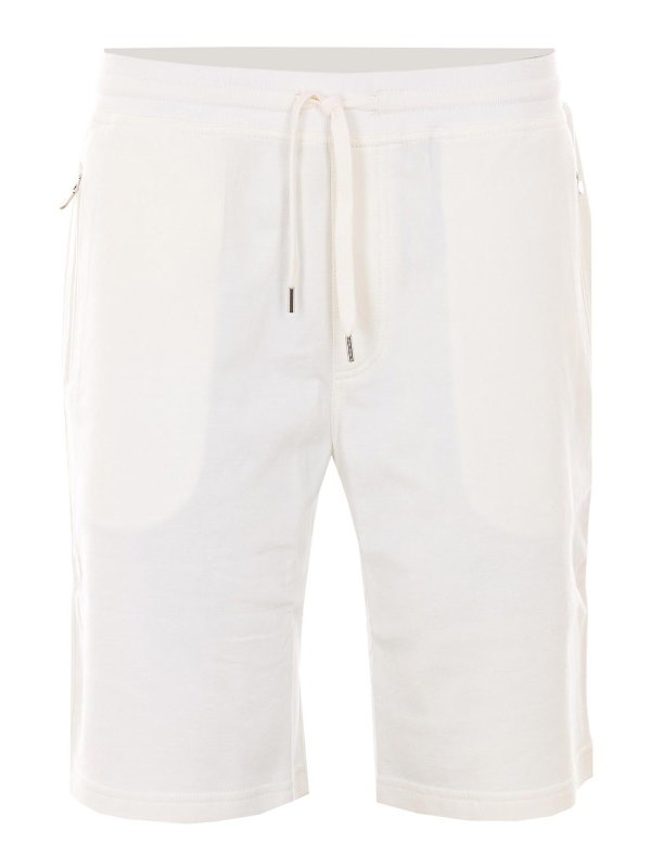 BRUNELLO CUCINELLI: スウェットパンツ - トラックスーツ ボトムス - 白