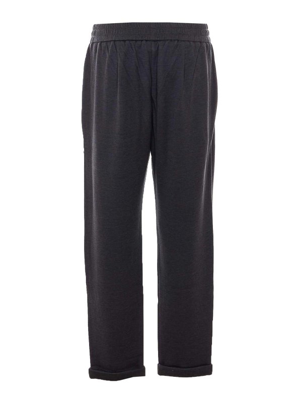 BRUNELLO CUCINELLI: スウェットパンツ online - トラックスーツ ボトムス - グレー