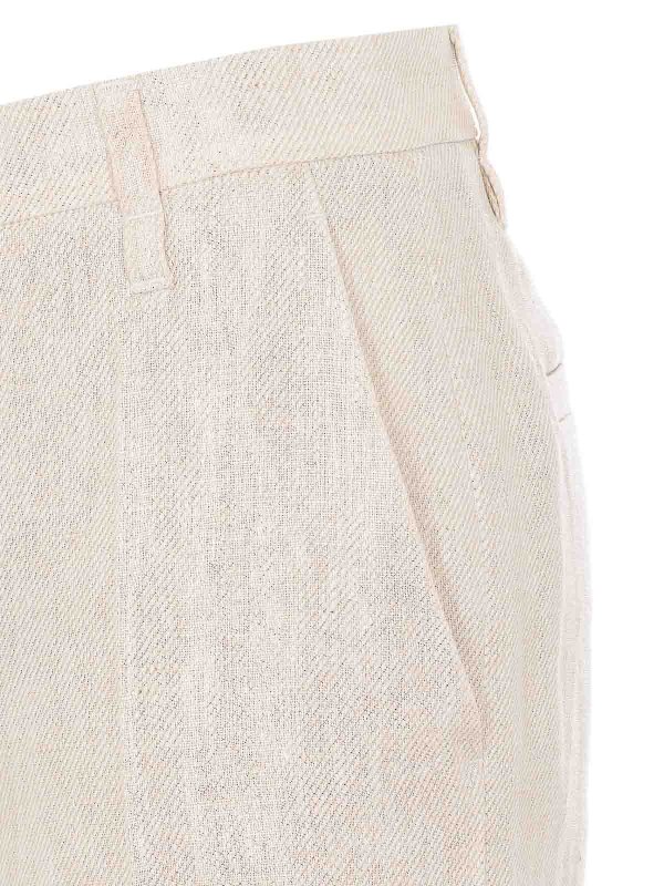 カジュアルパンツ - 白 shop online: BRUNELLO CUCINELLI