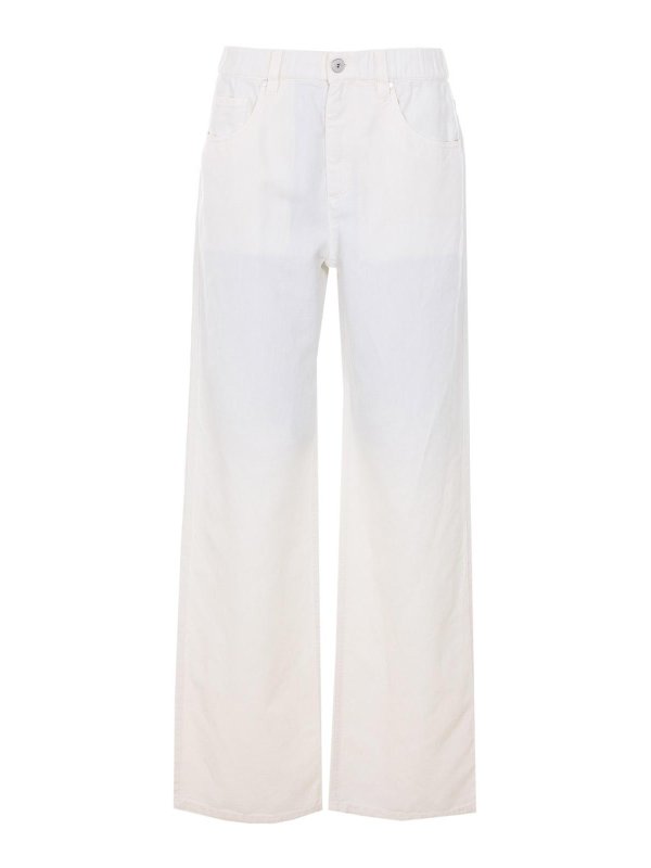 BRUNELLO CUCINELLI: casual trousers - White Pants