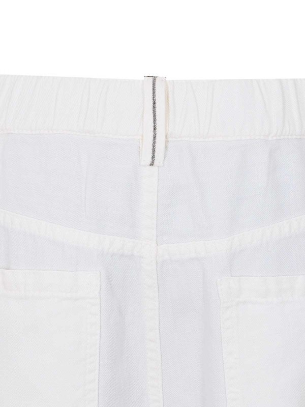 The Best Shops BRUNELLO CUCINELLI: casual trousers - White Pants