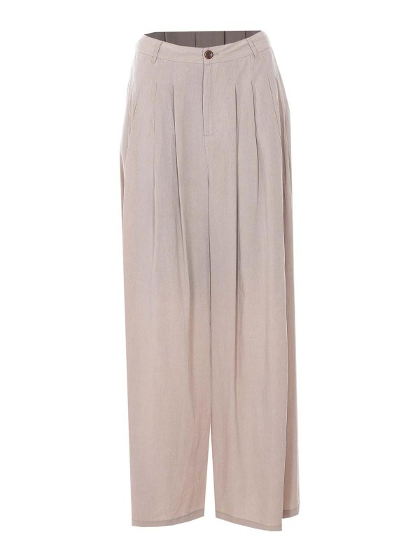 ELEH: casual trousers - Beige Pants