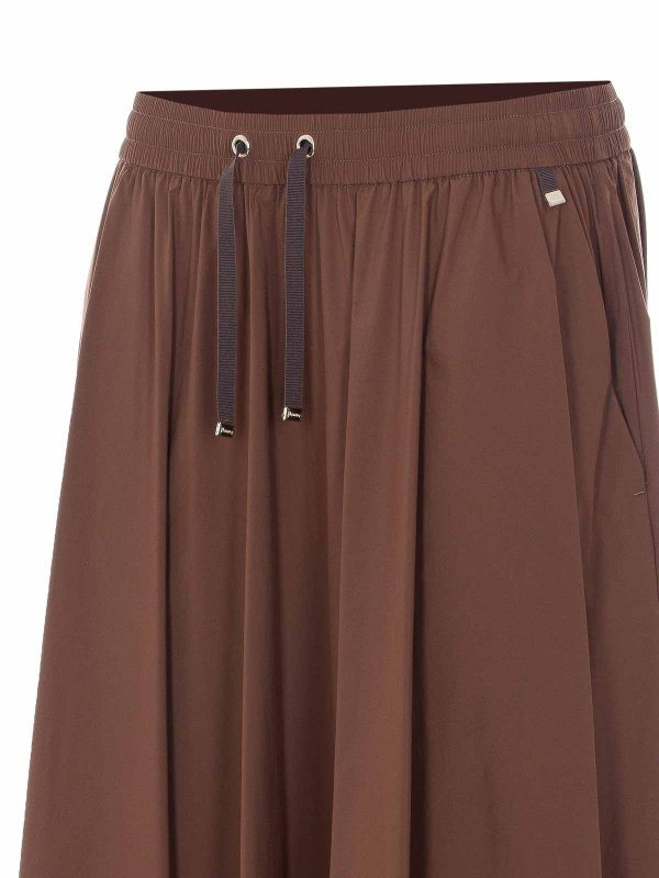 The Best Shops HERNO: Faldas largas - Falda Larga - Marrón