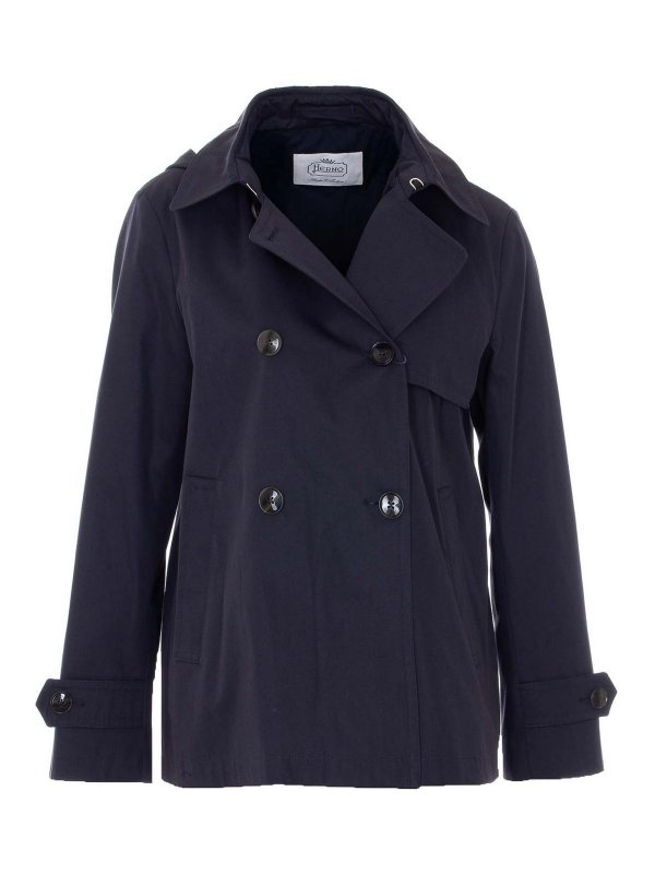 HERNO: Trenchcoats - Trenchcoat - Blau