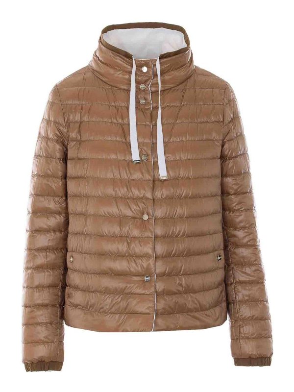 White And Brown Down Jacket shop online: HERNO