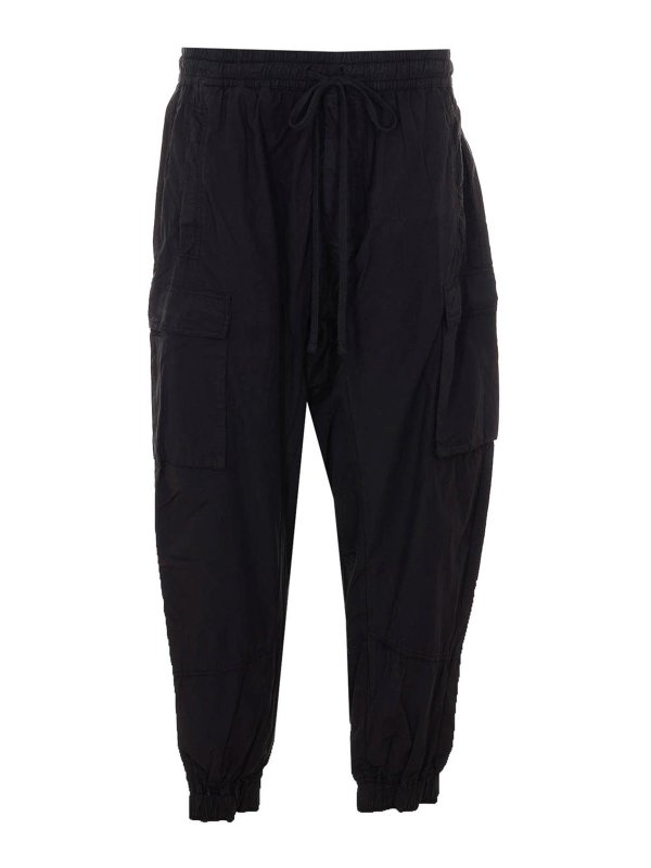 THOM KROM: スウェットパンツ - トラックスーツ ボトムス - 黒