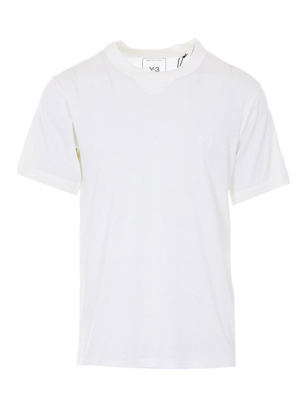 Y-3: t-shirts - White T-Shirt