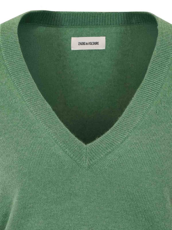 Pull Col Rond - Vert shop online: ZADIG&VOLTAIRE