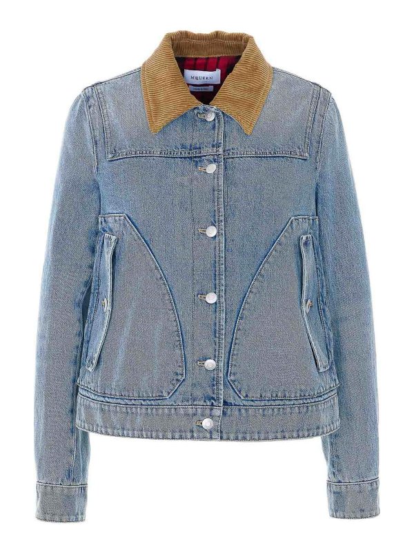 ALEXANDER MCQUEEN: denim jacket - Denim Jacket